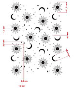 Šablóna Slnko a Mesiac